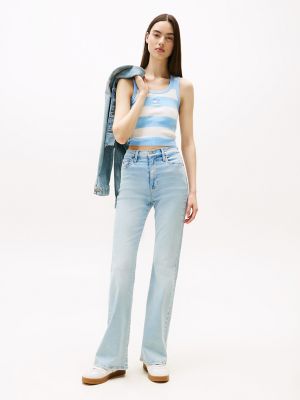 Tommy Jeans Faded High-Rise Flare Jean, Denim Ultra Light