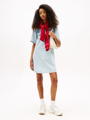 Minirobe à enfiler en denim Tommy Jeans, denim pâle