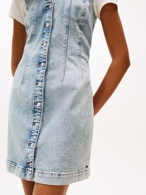 tommy hilfiger sleeveless denim dress Sleeveless Denim Bustier Mini Dress
