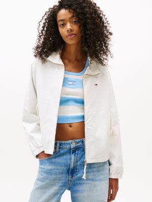 Tommy Jeans Lightweight Cotton Jacket, Ecru