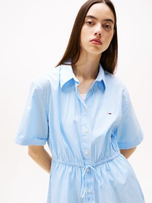 Tommy Jeans Stripe Mini Shirtdress, Sugarplum / Stripe