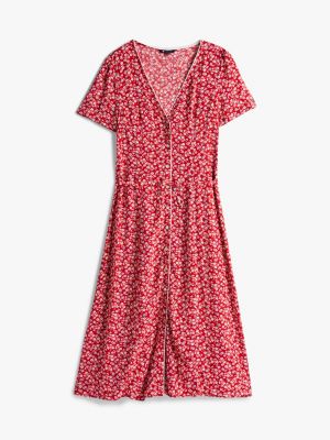 Tommy Jeans Floral Print Midi Dress | Tommy Hilfiger USA