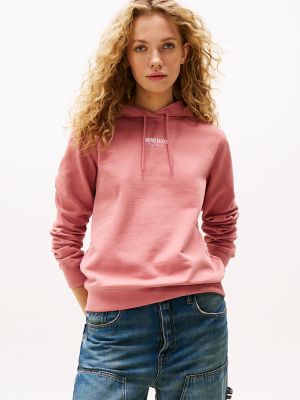 Tommy Jeans Logo Hoodie, Tahiti Berry