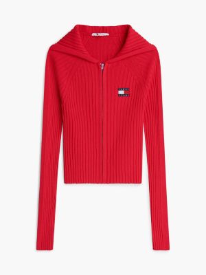 Женские джинсы Tommy Hilfiger Tommy Jeans Slim Fit Hooded Zip Cardigan — фото 5