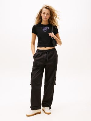 Tommy Jeans Stretch Cargo Pant, Black