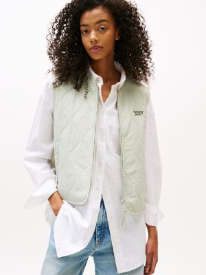 Tommy Jeans Quilted Vest, Misty Sage