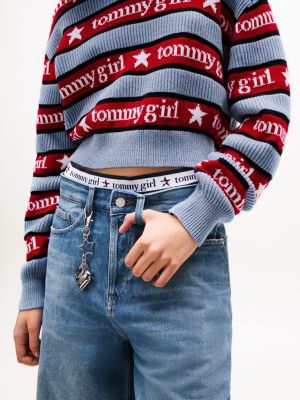 Tommy Girl Stripe Logo Sweater | Tommy Hilfiger