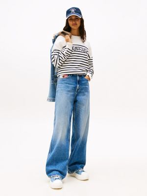 High-Rise Wide Leg Jean, Medium Denim