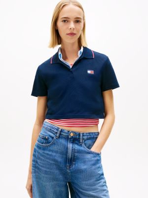 Tommy Jeans Cropped Boxy Fit Polo