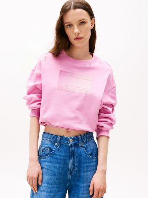 Tommy Jeans Ombre Flag Logo Sweatshirt, Carnival Pink