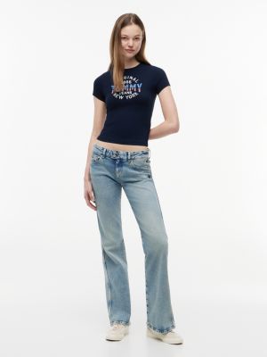 Женские футболки Tommy Hilfiger Tommy Jeans Retro NY Logo T-Shirt — фото 2