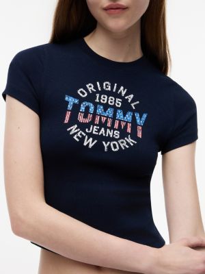 Женские футболки Tommy Hilfiger Tommy Jeans Retro NY Logo T-Shirt — фото 3