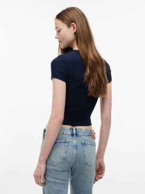 Женские футболки Tommy Hilfiger Tommy Jeans Retro NY Logo T-Shirt — фото 4