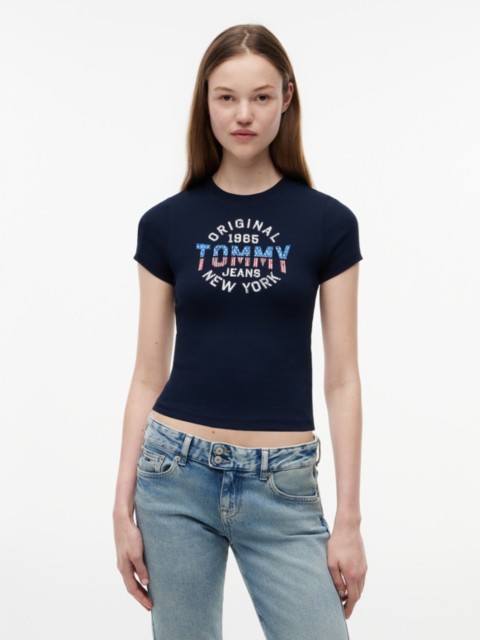 Женские футболки Tommy Hilfiger Tommy Jeans Retro NY Logo T-Shirt