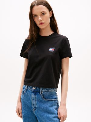 Tommy Jeans Bold Flag T-Shirt, Black