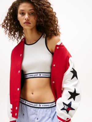 Tommy Girl Ribbed Knit Cropped Tank Top | Tommy Hilfiger USA