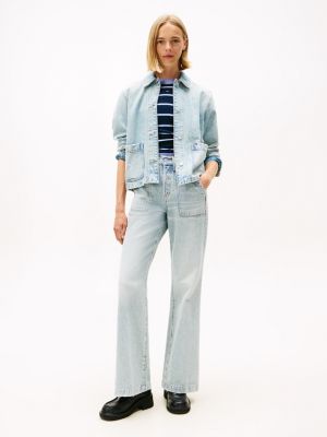 Tommy Jeans High-Rise Flare Jean, Denim Light