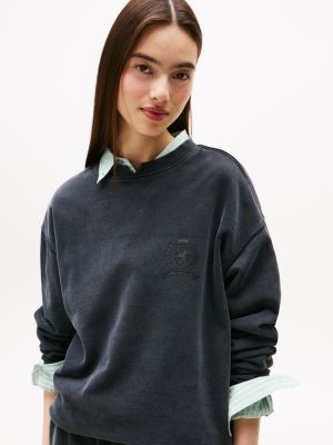 Tommy Jeans Crest Logo Fleece Sweatshirt | Tommy Hilfiger USA