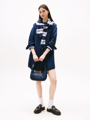 Tommy Jeans Relaxed Fit Denim Shirtdress, Denim Blue Black