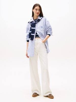 Tommy Jeans Corduroy Wide-Leg Pant, Off White