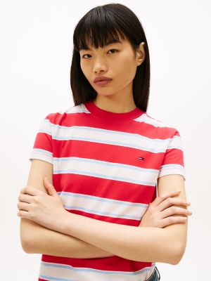 Женские футболки Tommy Hilfiger Tommy Jeans Regular Fit Stripe T-Shirt — фото 3