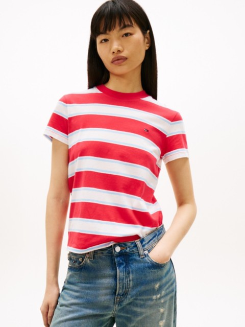 Женские футболки Tommy Hilfiger Tommy Jeans Regular Fit Stripe T-Shirt