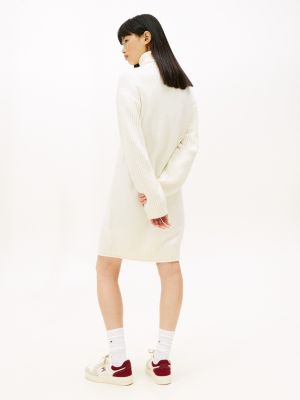tommy hilfiger ribbed turtleneck sweater dress Buy Tommy Hilfiger Red Pleated Midi Fit And Flare Dress from Next USA