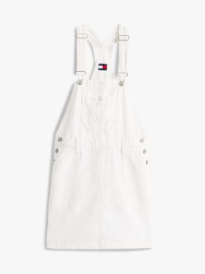 tommy hilfiger denim overall dress Flag Motif Denim Overall Dress