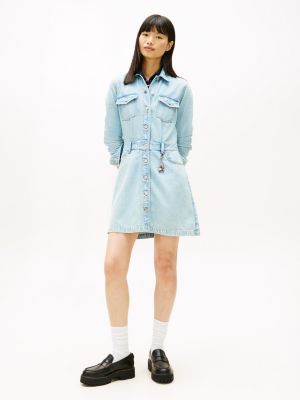 Tommy Jeans Denim Mini Dress, Denim Medium