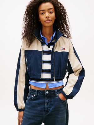Tommy Jeans Cropped Windbreaker, Dark Night Navy