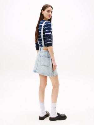 tommy hilfiger denim overall dress Tommy Jeans Faded Denim Overall Dress