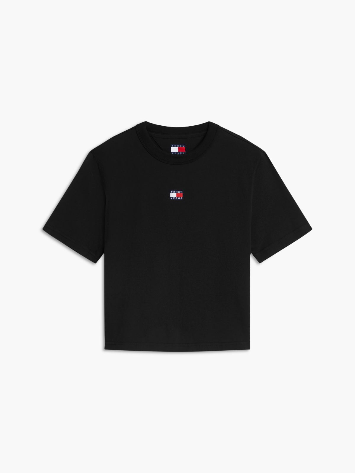 Tommy Jeans Badge Boxy T-Shirt — Black