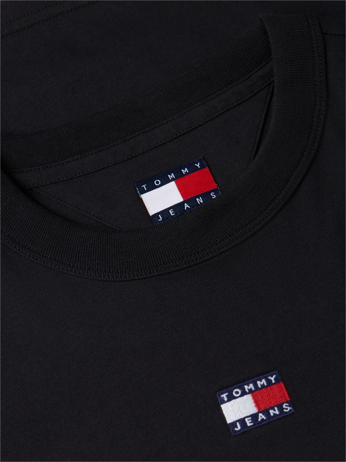 Tommy Jeans Badge Boxy T-Shirt — Black