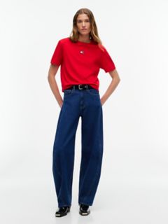 Tommy Jeans Badge Boxy T-Shirt — Lavish Red 2
