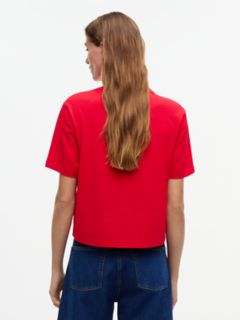 Tommy Jeans Badge Boxy T-Shirt — Lavish Red 4