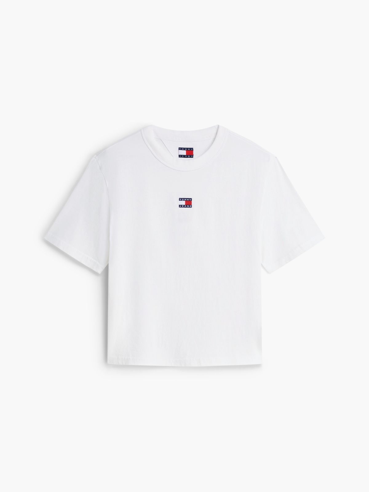 Tommy Jeans Badge Boxy T-Shirt — Ecru