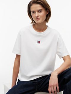 Tommy Jeans Badge Boxy T-Shirt — Ecru 3
