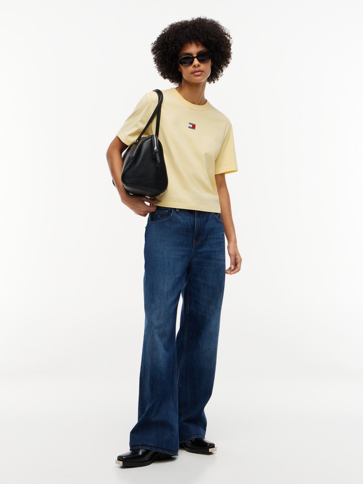 Tommy Jeans Badge Boxy T-Shirt — Day Lily