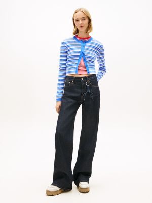 Женские джинсы Tommy Hilfiger Tommy Jeans Slim Fit Striped Cardigan — фото 2