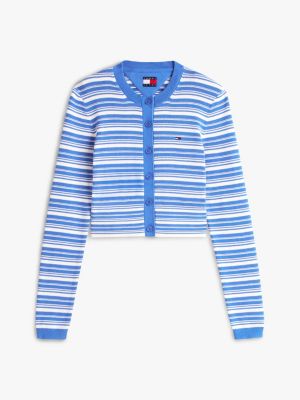 Женские джинсы Tommy Hilfiger Tommy Jeans Slim Fit Striped Cardigan — фото 5