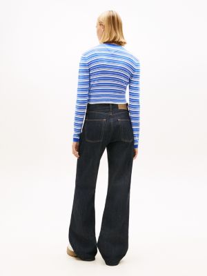 Женские джинсы Tommy Hilfiger Tommy Jeans Slim Fit Striped Cardigan — фото 4