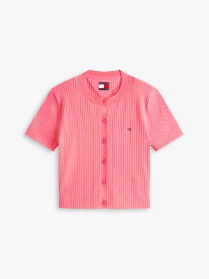 Женские джинсы Tommy Hilfiger Tommy Jeans Short-Sleeve Cardigan — фото 4