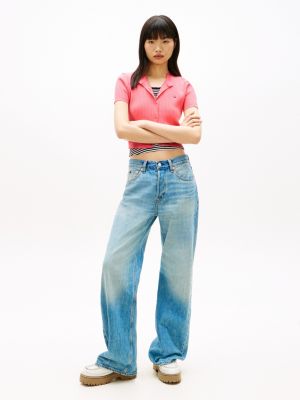 Женские джинсы Tommy Hilfiger Tommy Jeans Short-Sleeve Cardigan — фото 3