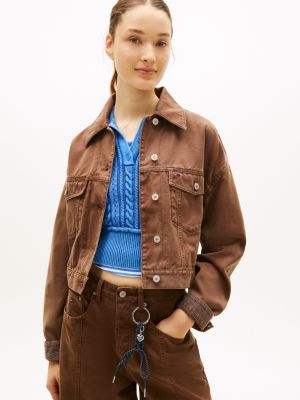 Tommy Jeans Garment-Dyed Canvas Jacket, Chicory Roast