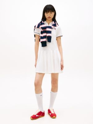 Tommy Jeans Pleated Polo Mini Dress