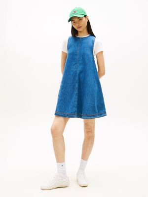 Tommy Jeans Chambray Mini Dress, Denim Medium