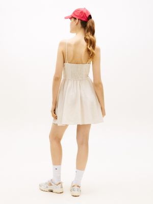 Женские платья Tommy Hilfiger Tommy Jeans Linen-Blend Skater Dress — фото 4