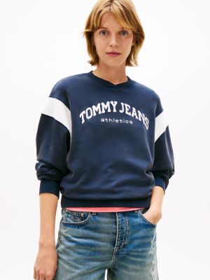 Tommy Jeans Athletics Boxy Sweatshirt, Dark Night Navy