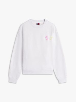 Женские джинсы Tommy Hilfiger Tommy Jeans Puff Print Boxy Sweatshirt — фото 5