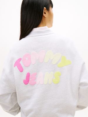 Женские джинсы Tommy Hilfiger Tommy Jeans Puff Print Boxy Sweatshirt — фото 3
